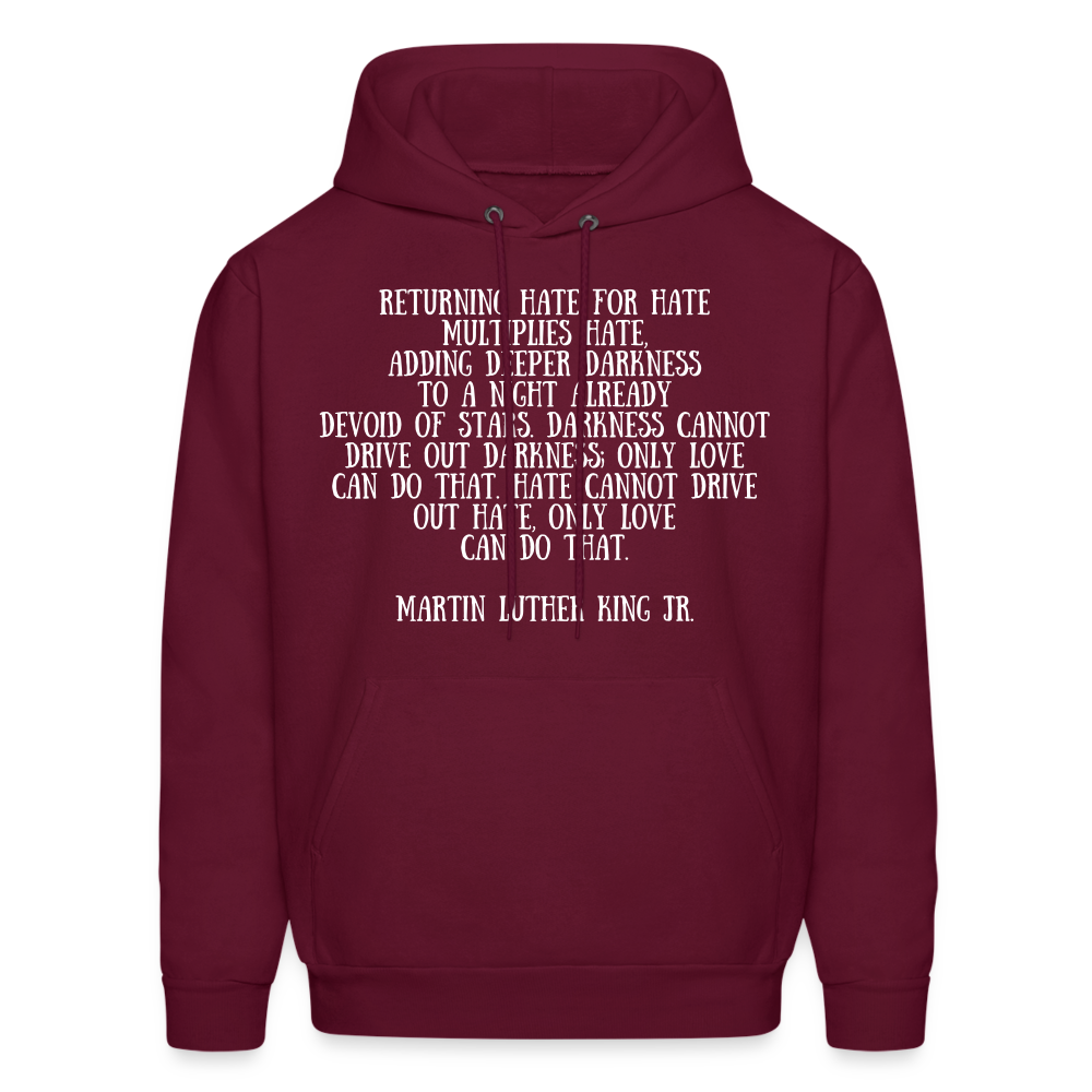 Men's Hoodie/ Spiritual 4 - burgundy