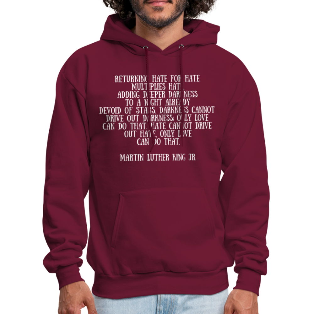 Men's Hoodie/ Spiritual 4 - burgundy