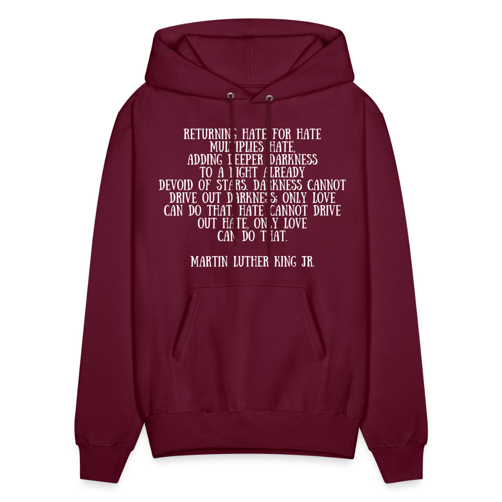 Men's Hoodie/ Spiritual 4 - burgundy