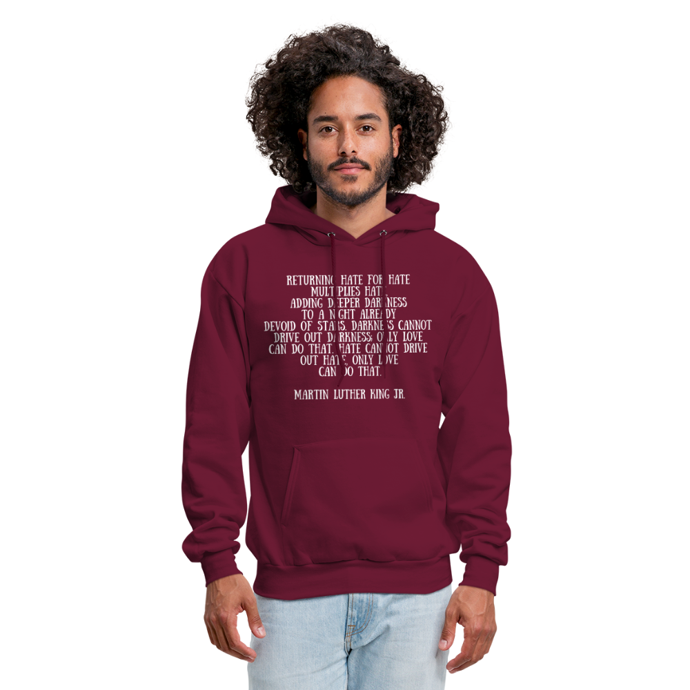 Men's Hoodie/ Spiritual 4 - burgundy