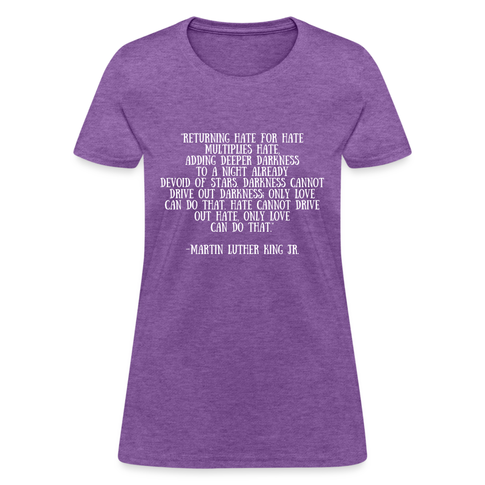 Women's T-Shirt/ Spiritual 4 - purple heather