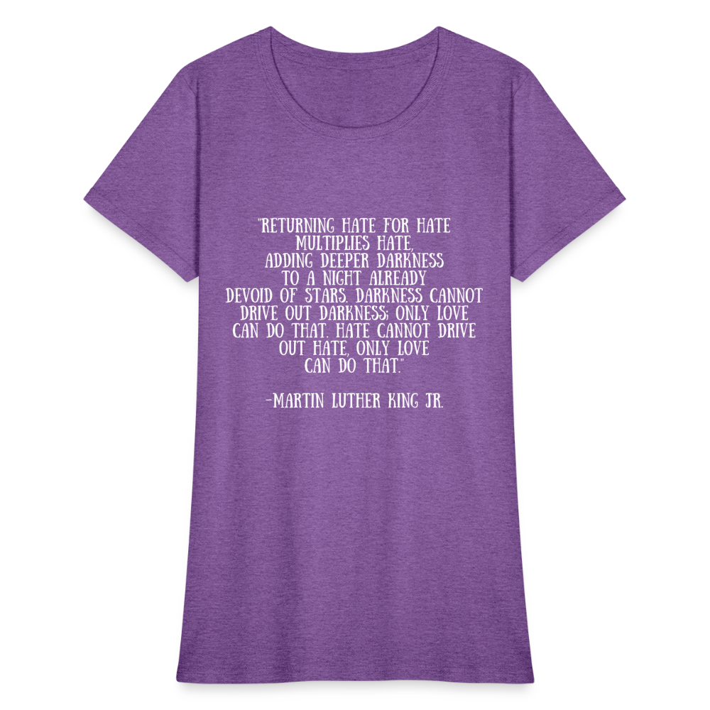 Women's T-Shirt/ Spiritual 4 - purple heather