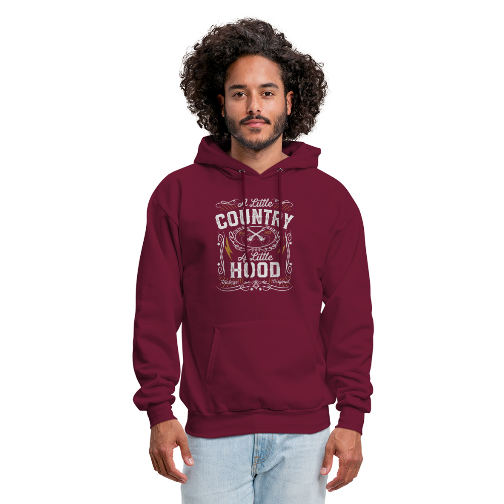 A Little... Hoodie - burgundy