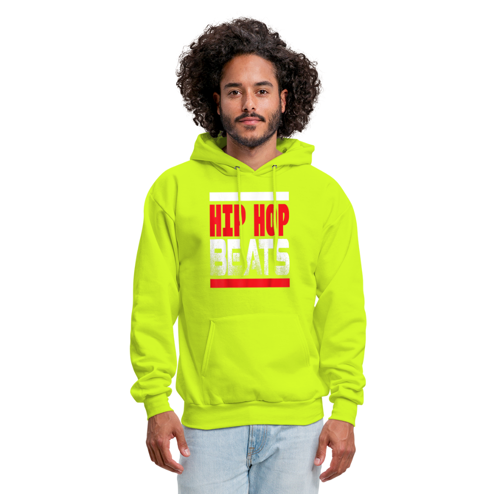 Hip Hop Beats Hoodie - safety green