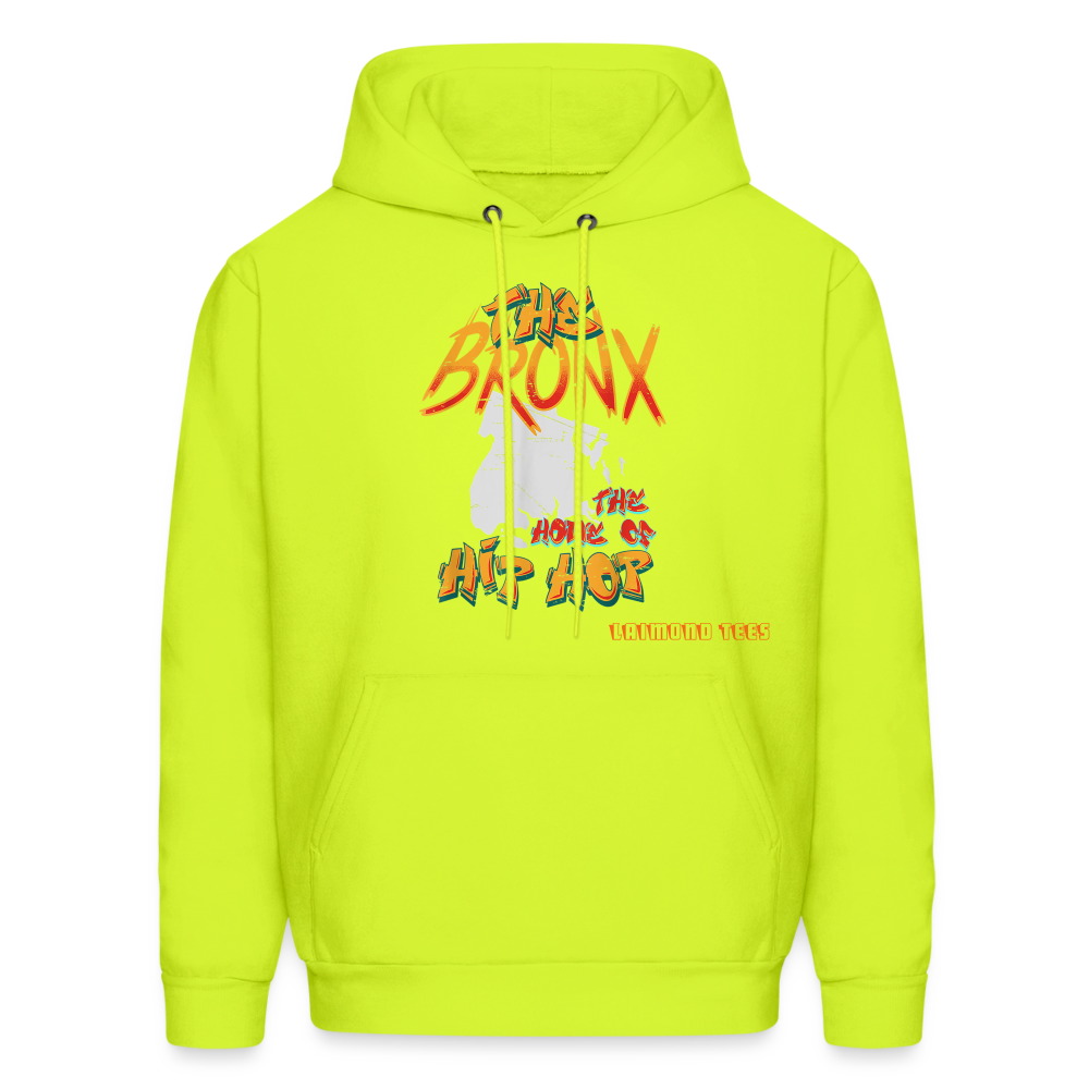 The Home of Hip Hop Hoodie - safety green