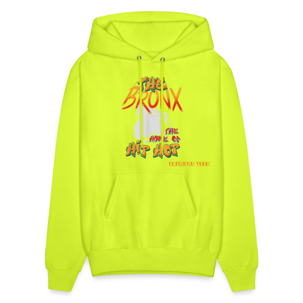 The Home of Hip Hop Hoodie - safety green