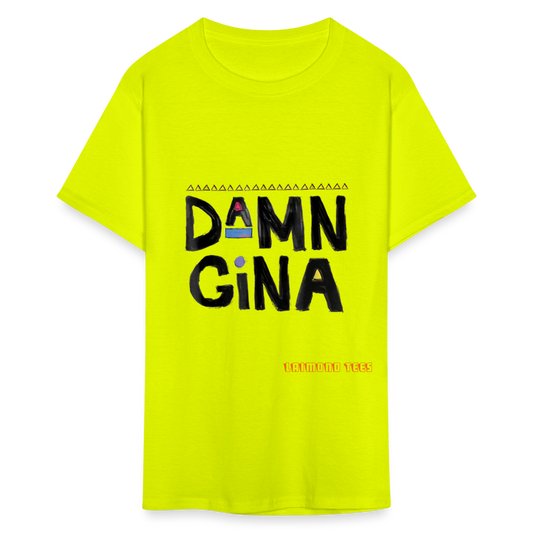 Damn Gina Unisex Classic T-Shirt - safety green