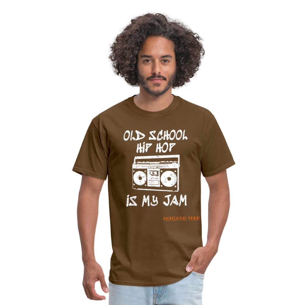 Old School Hip Hop Unisex Classic T-Shirt - brown