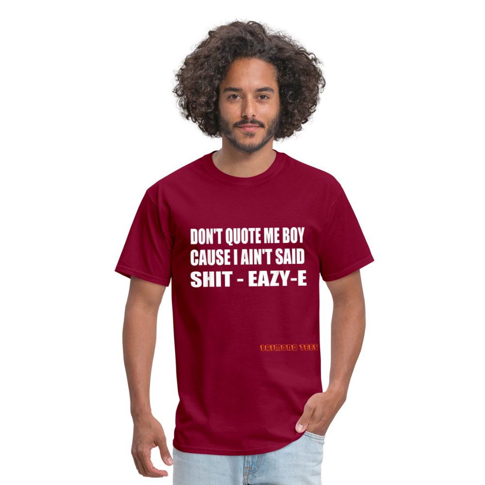 Eazy E Unisex Classic T-Shirt - burgundy