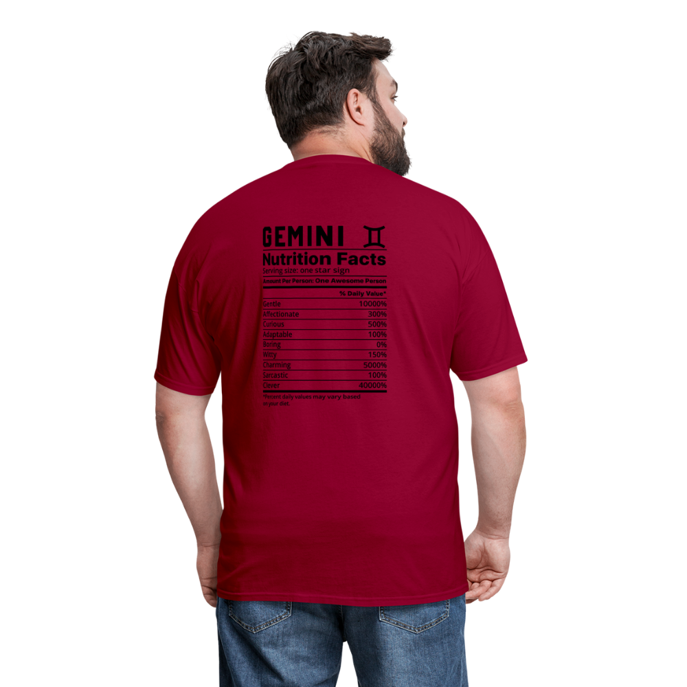 Gemini/Unisex Classic T-Shirt - dark red