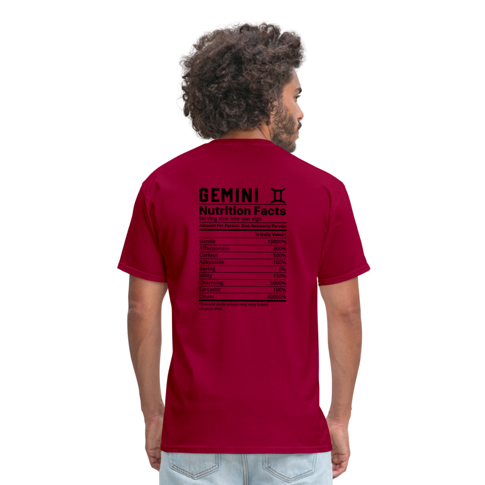 Gemini/Unisex Classic T-Shirt - dark red