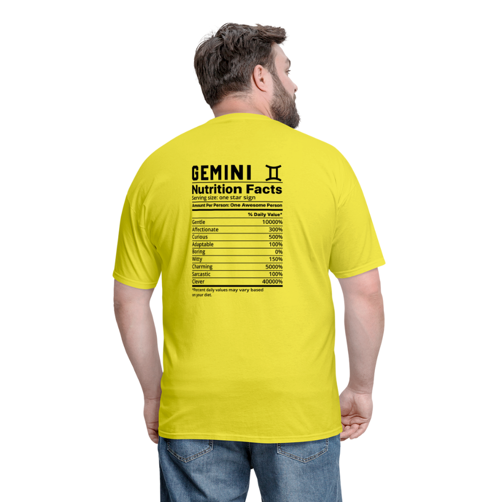 Gemini/Unisex Classic T-Shirt - yellow