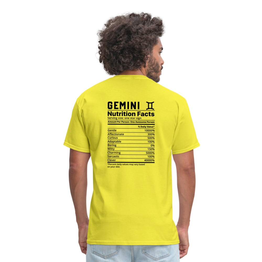 Gemini/Unisex Classic T-Shirt - yellow