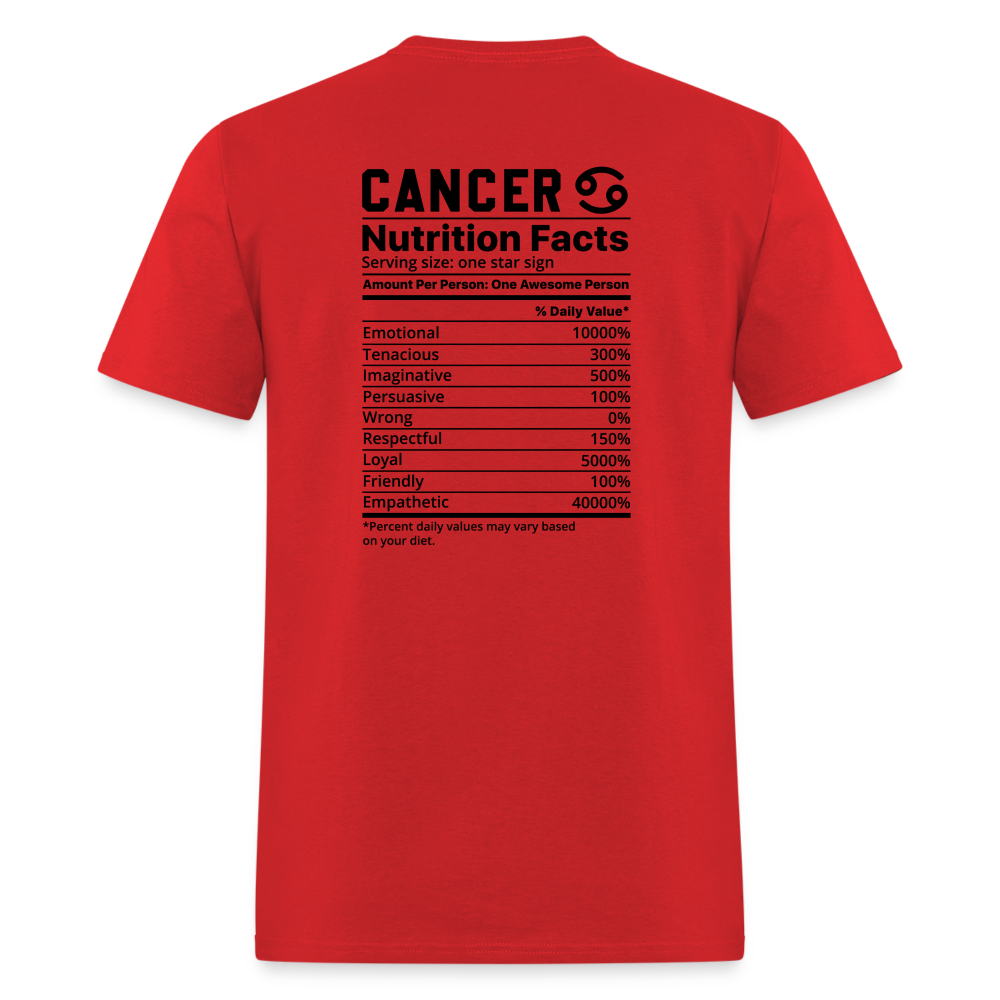 Cancer/Unisex Classic T-Shirt - red