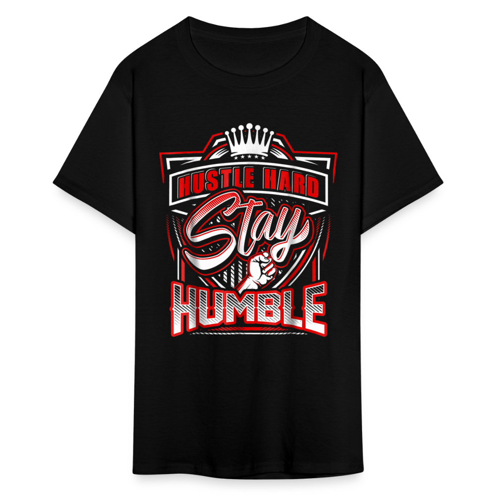 Hustle Hard, Stay Humble T-Shirt - black