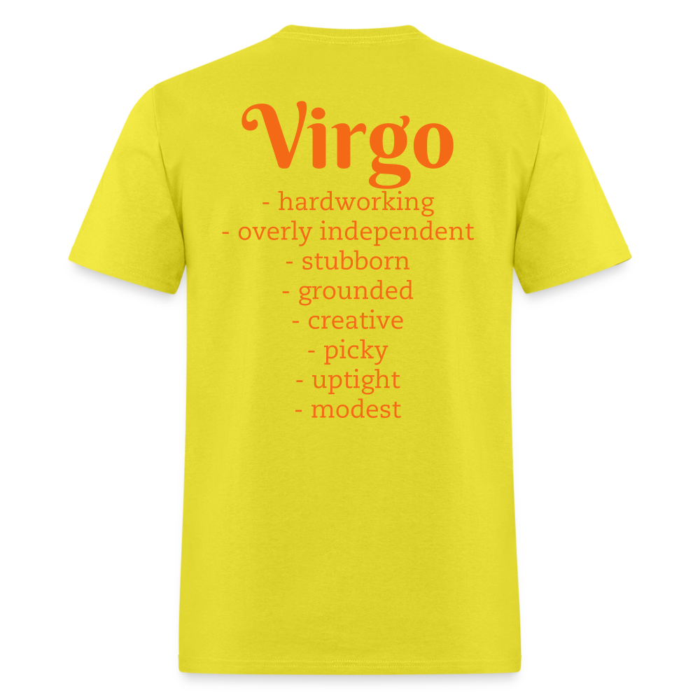 Virgo T-Shirt - yellow