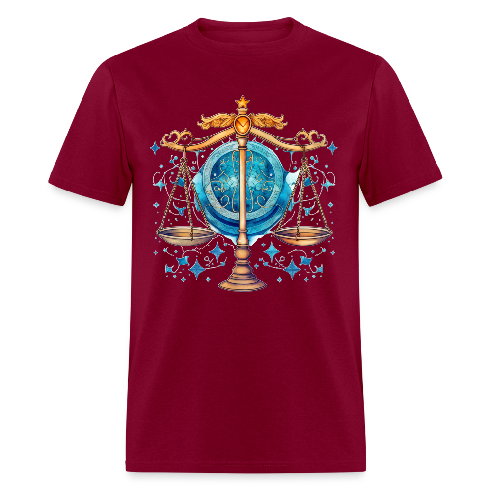 Libra T-Shirt - burgundy