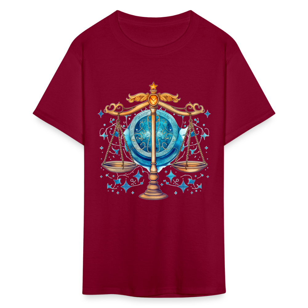 Libra T-Shirt - burgundy