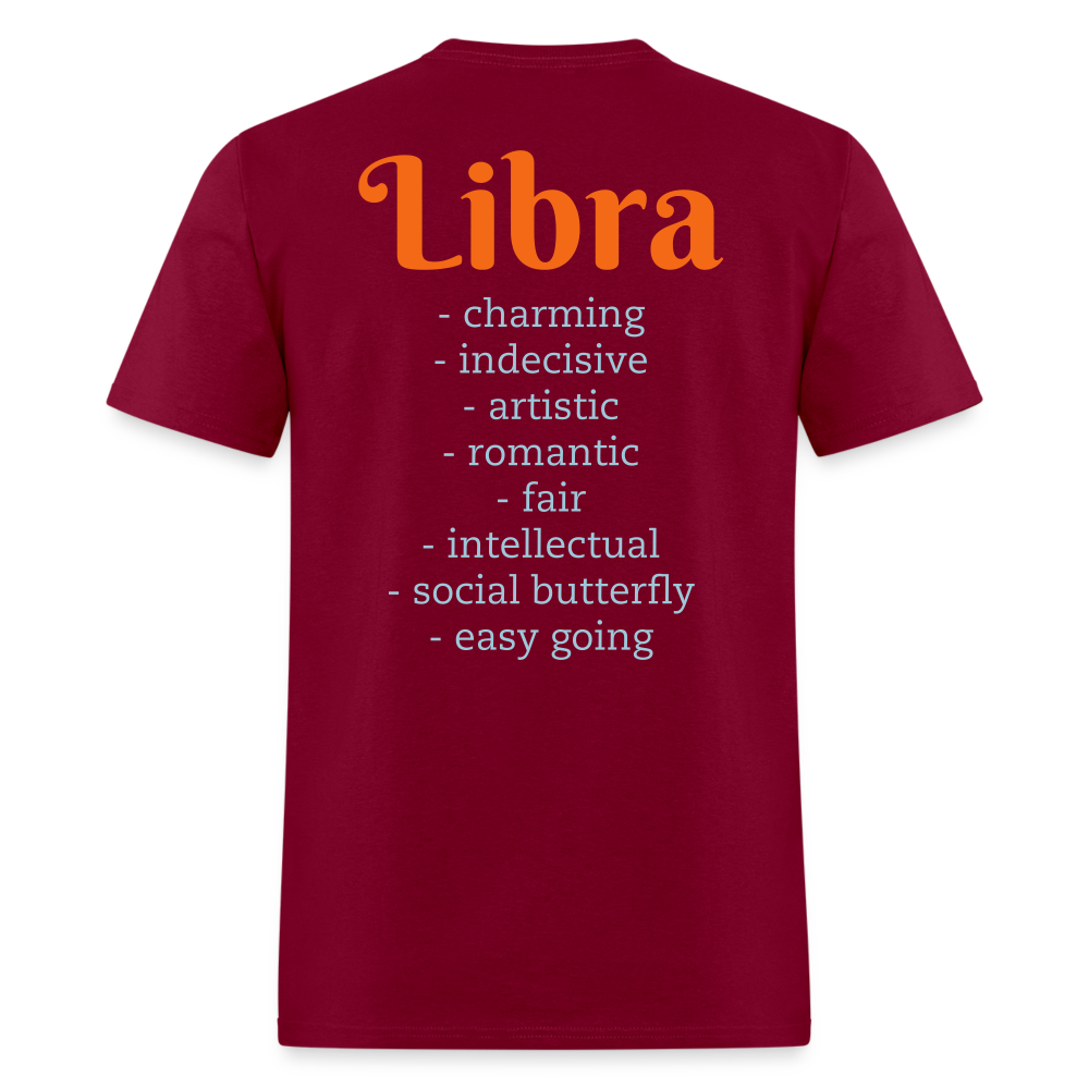 Libra T-Shirt - burgundy