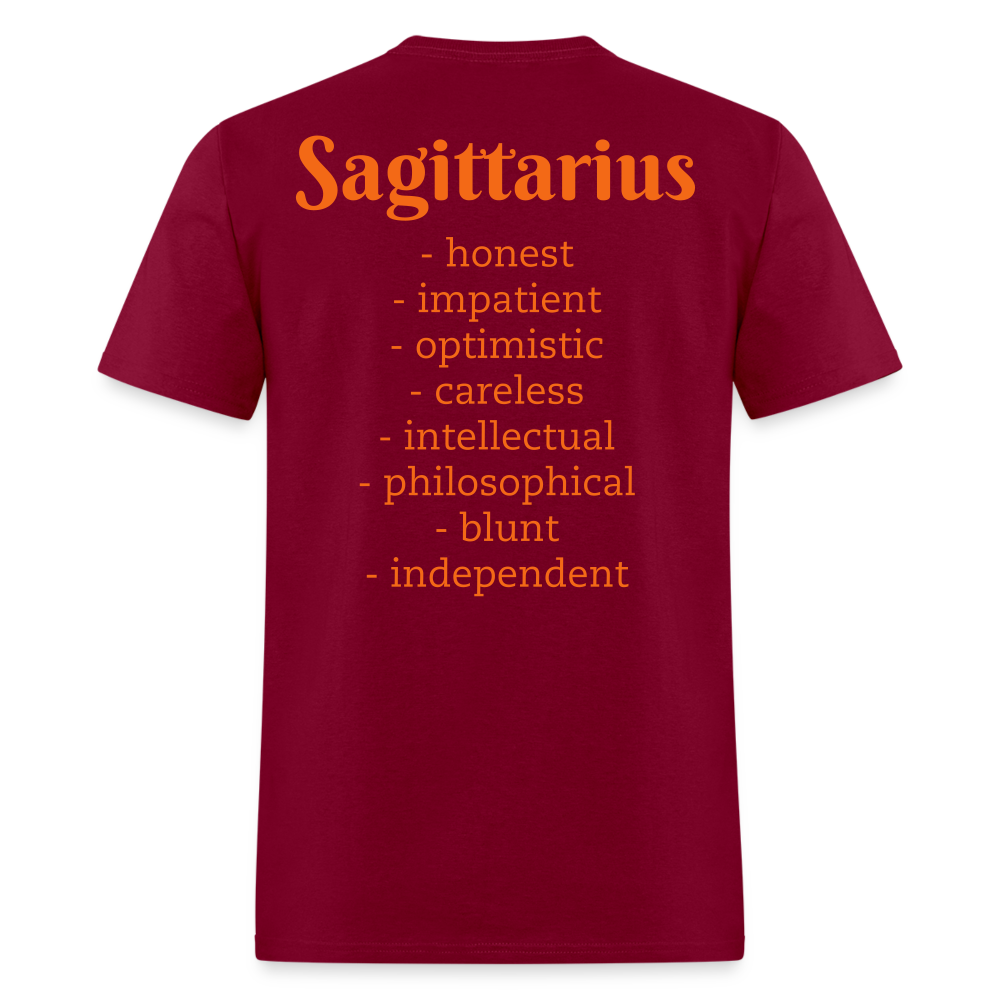 Sagittarius T-Shirt - burgundy