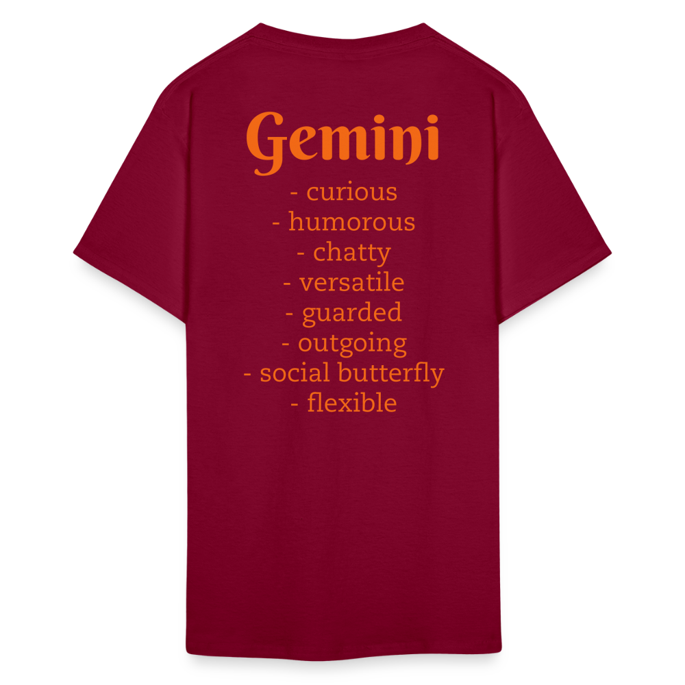 Gemini T-Shirt - burgundy