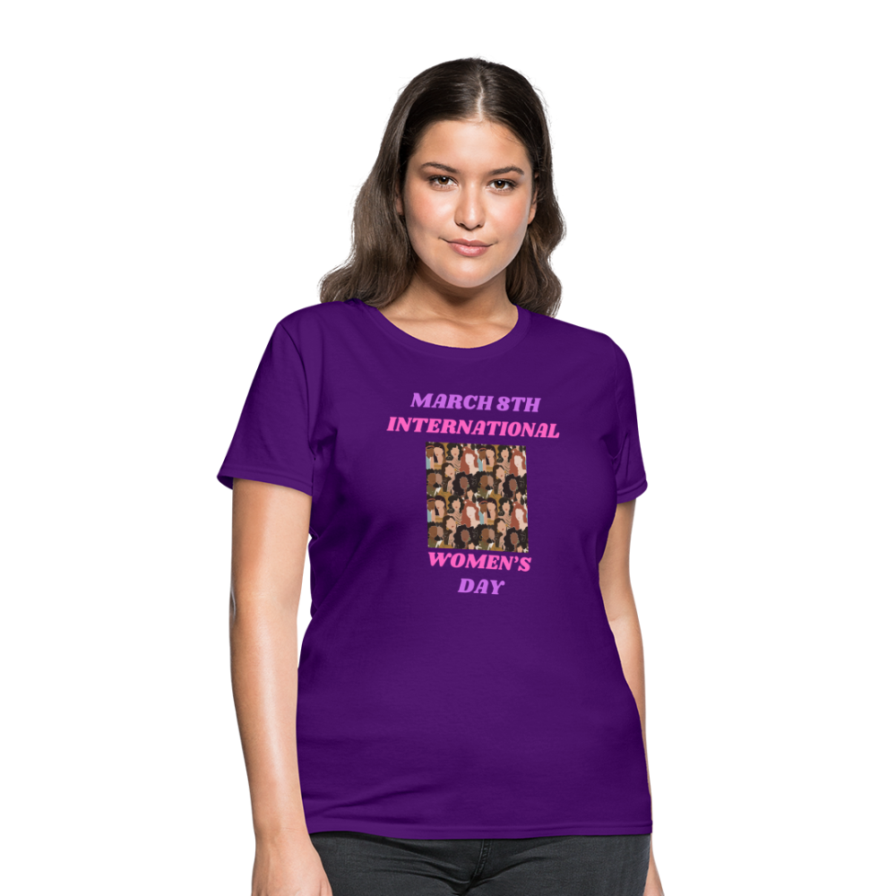 March 8th.....Women's T-Shirt - purple