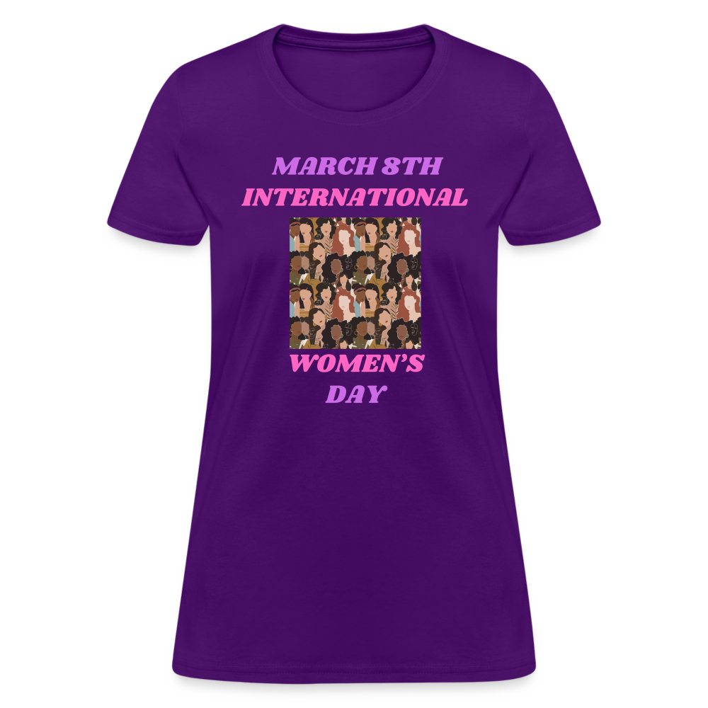 March 8th.....Women's T-Shirt - purple