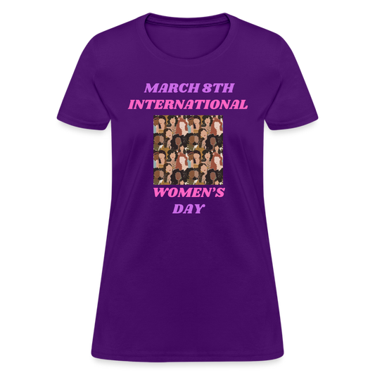 March 8th.....Women's T-Shirt - purple