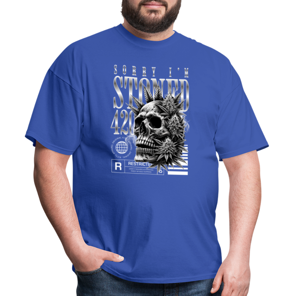 "Sorry I'm Stoned" Unisex Classic T-Shirt - royal blue