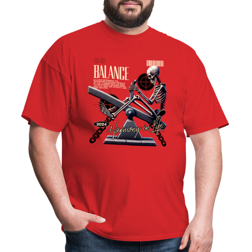 "Balance" Unisex Classic T-Shirt - red