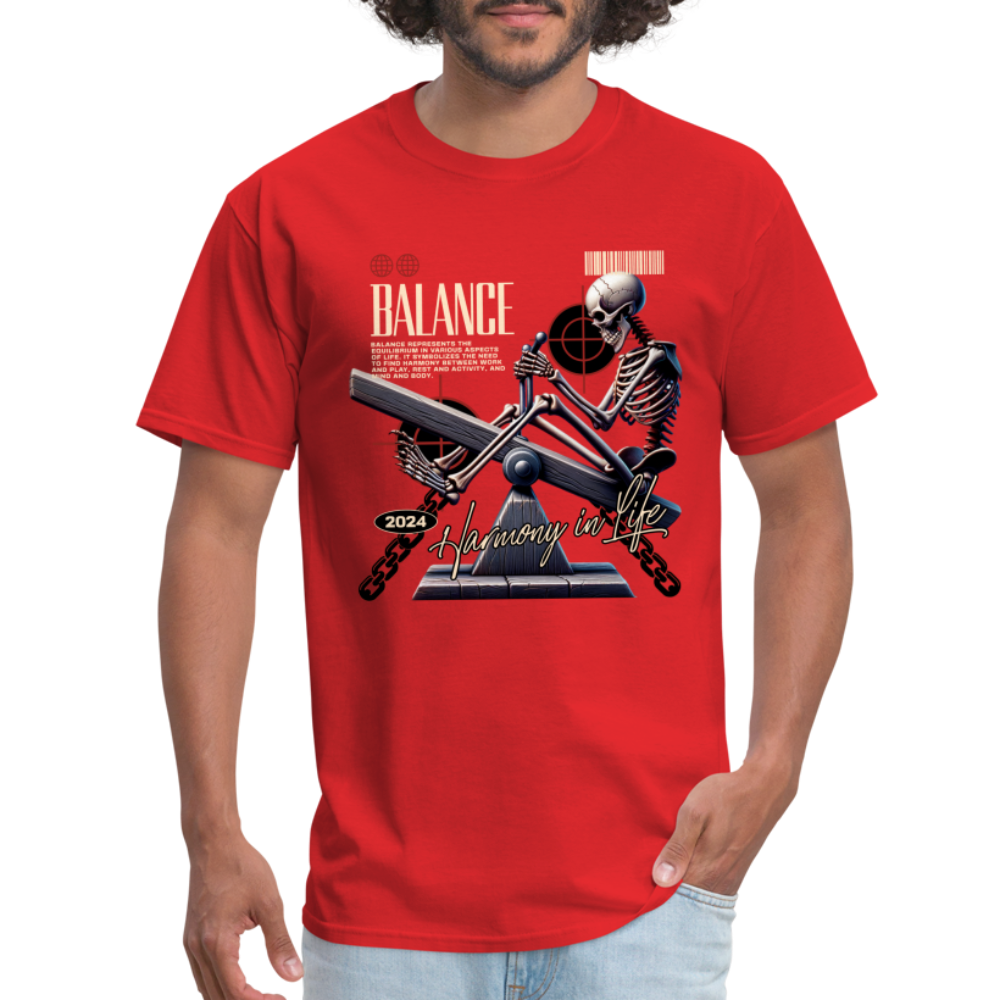 "Balance" Unisex Classic T-Shirt - red