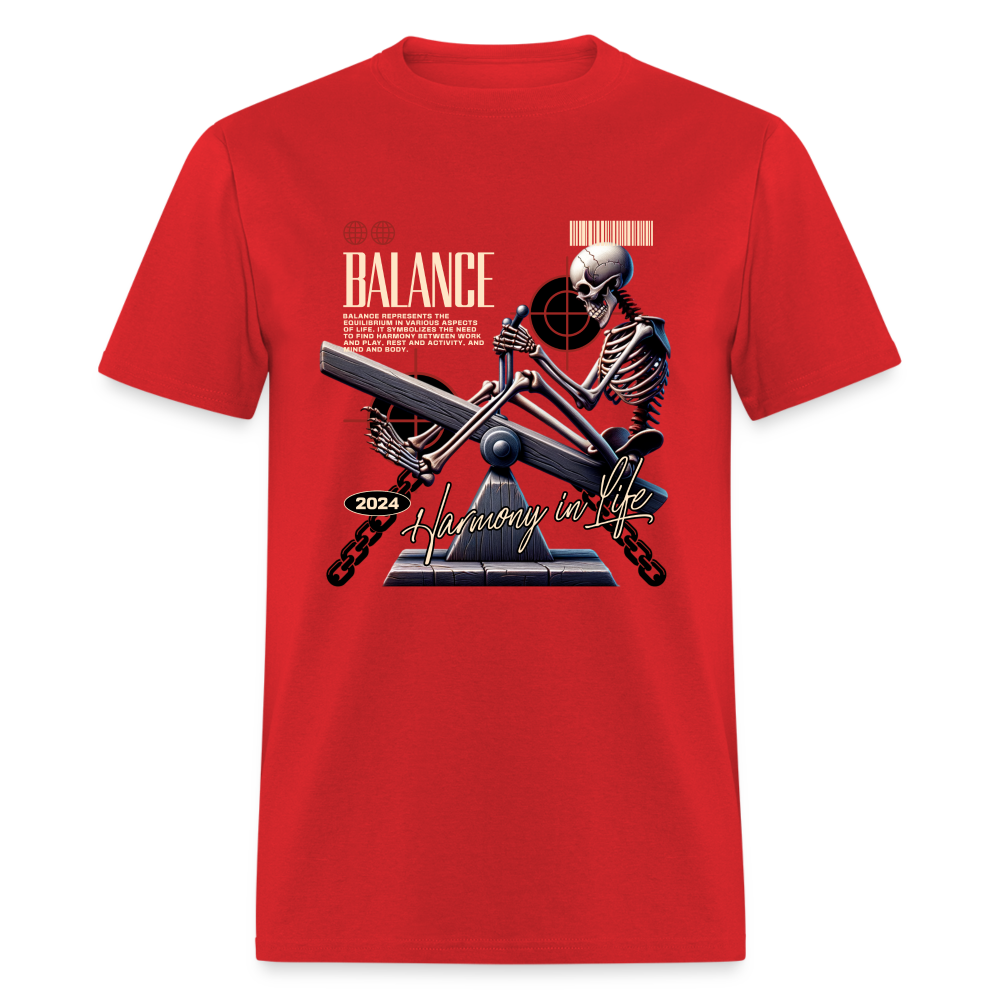 "Balance" Unisex Classic T-Shirt - red