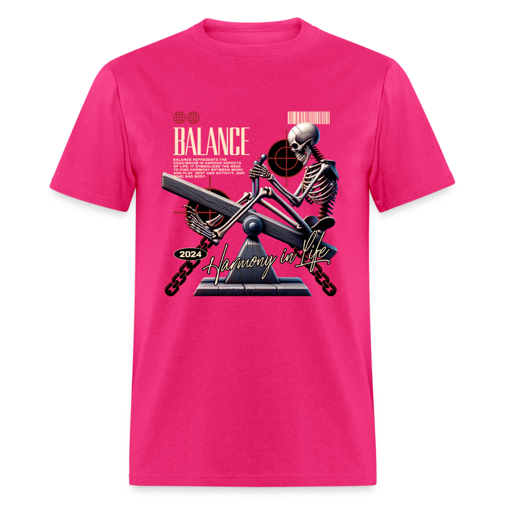 "Balance" Unisex Classic T-Shirt - fuchsia