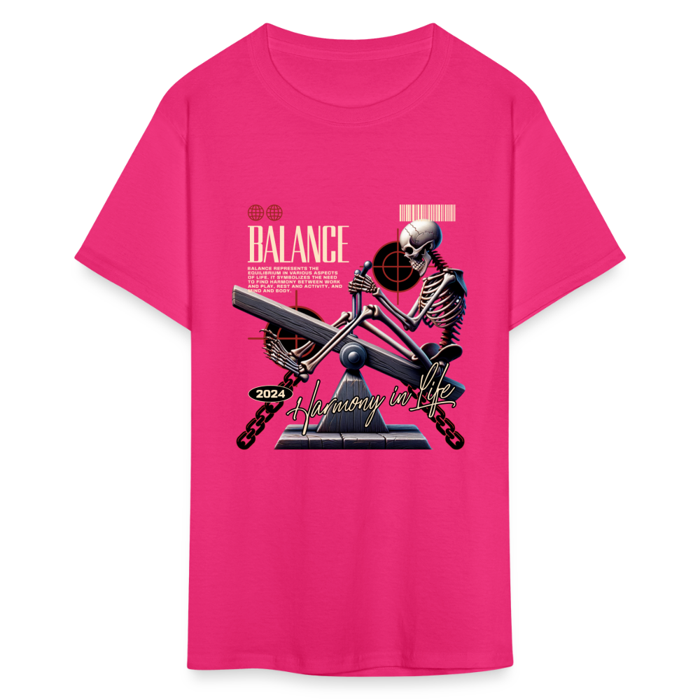 "Balance" Unisex Classic T-Shirt - fuchsia