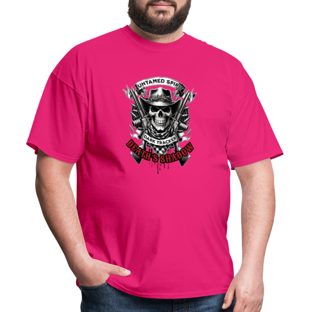 "Deaths Shadow" Unisex Classic T-Shirt - fuchsia