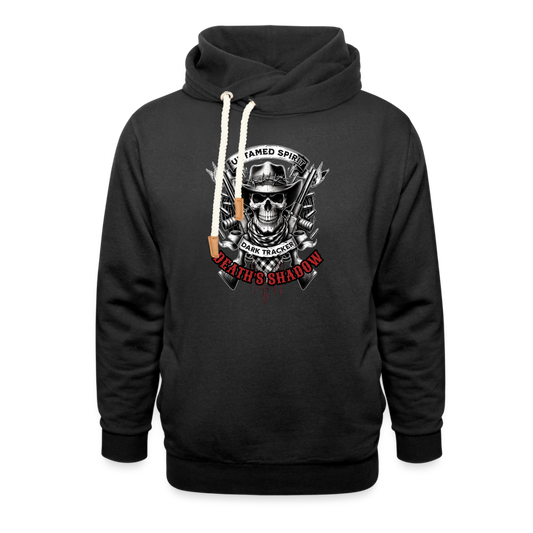 "Deaths Shadow" Shawl Collar Hoodie - black